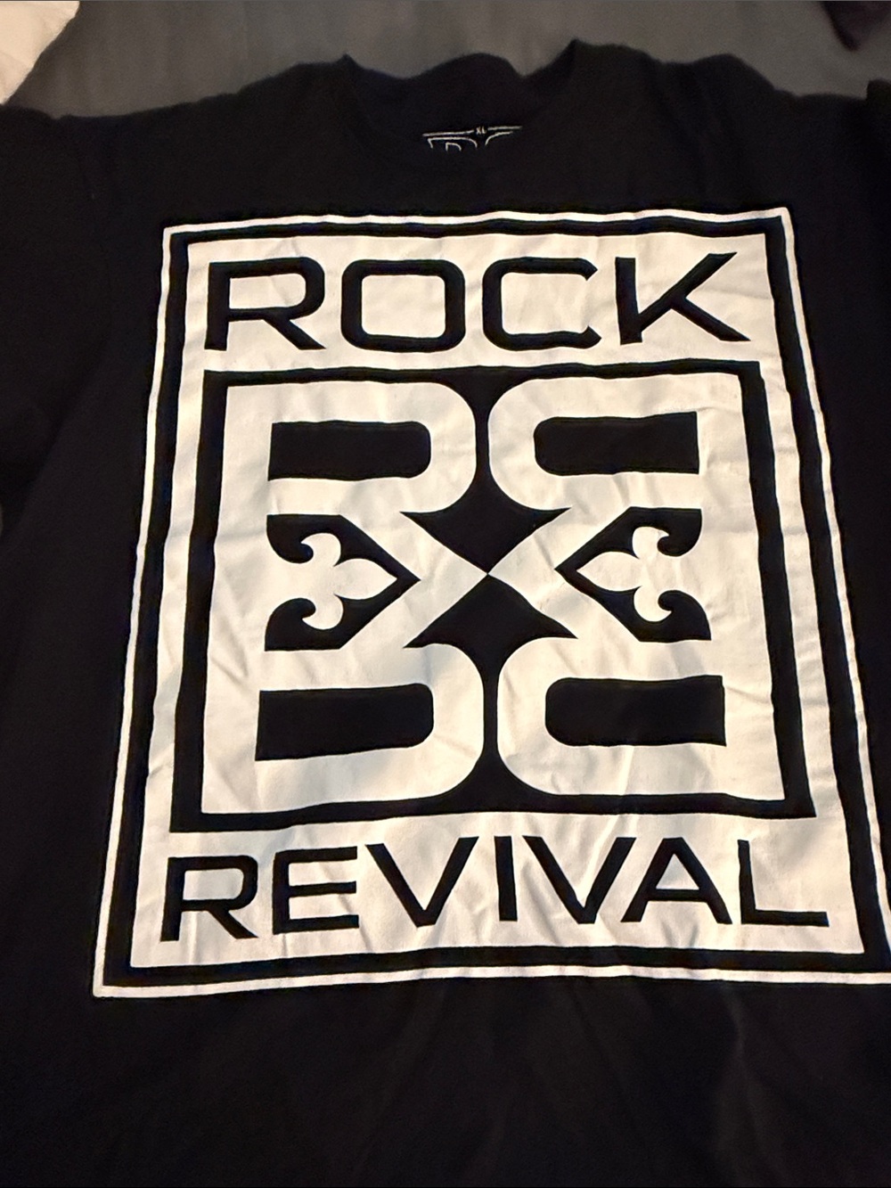 Rock Revival Black and White Logo Short Sleeve Tee